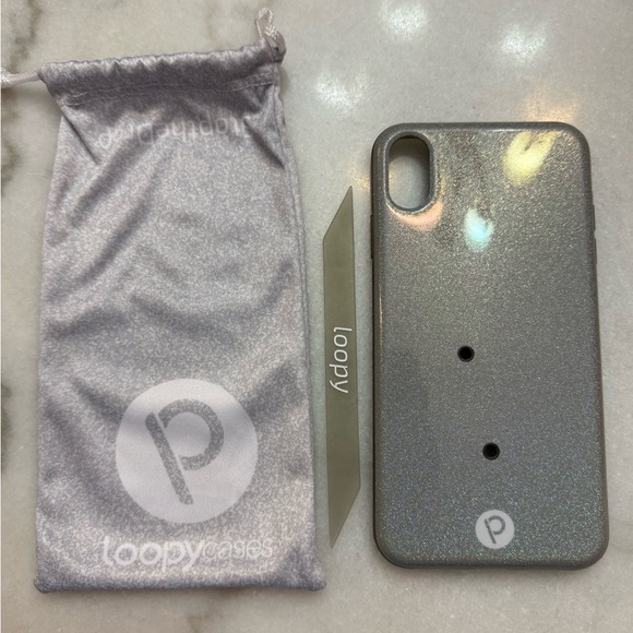 Loopy Original - iPhone Xs Max -
Sparkle Silver - Picture 1 of 7